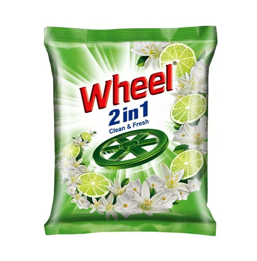 Wheel Washing Powder 2 in 1 Clean & Fresh-1kg