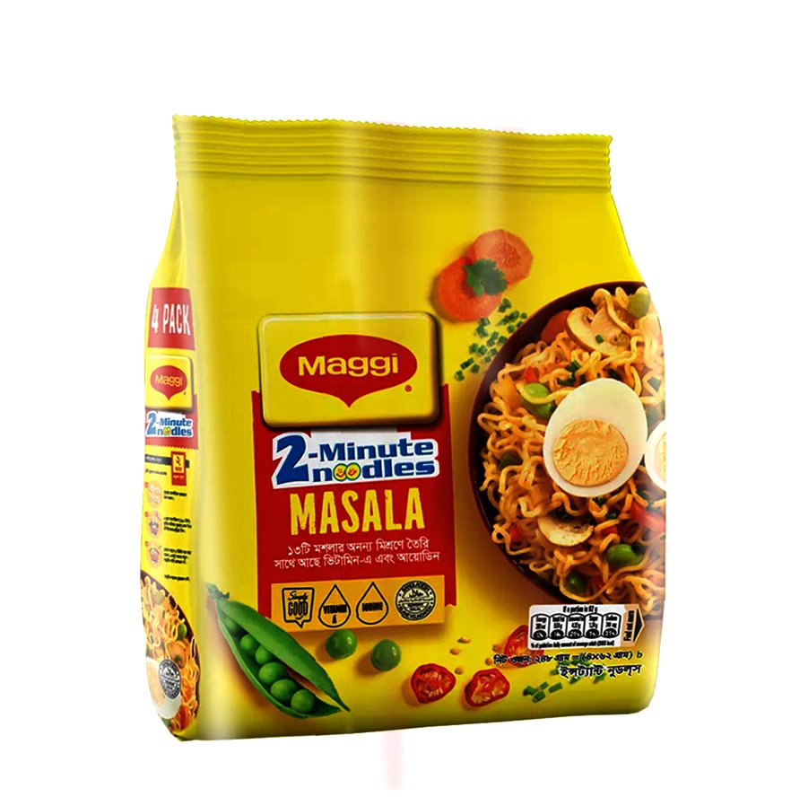 Nestle Maggi 2-Minute Masala Instant Noodles-4pcs pack
